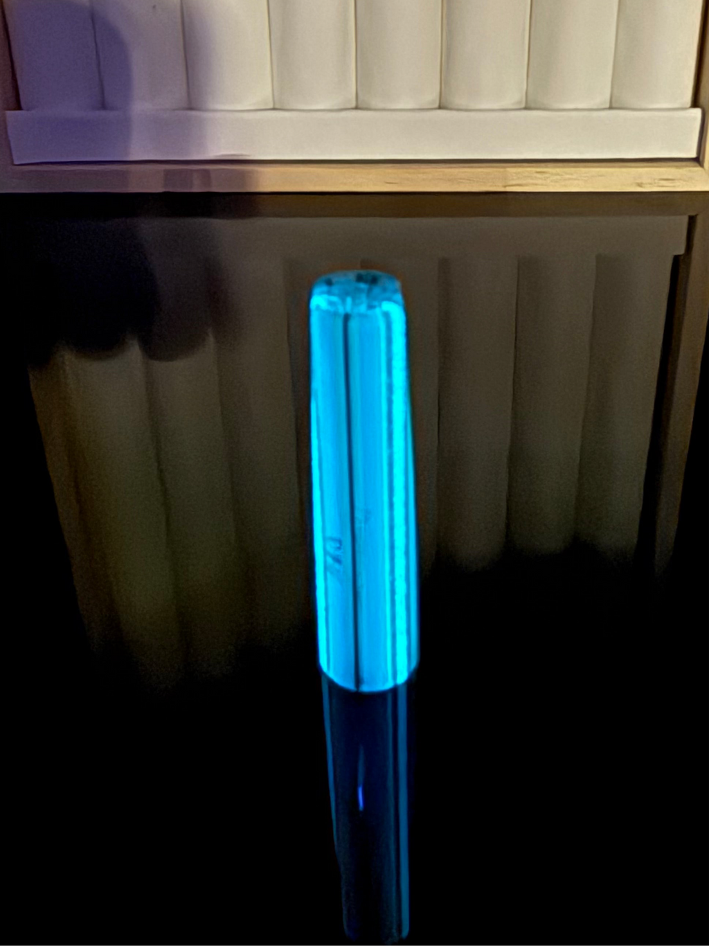 GLOW IN THE DARK GLASS|| TSUNAMI GLOW SUMMERTIME UV || FLAT BILL CONNOISSEUR LUX
 || L || D#03|| WGSC Flawless 10/10
