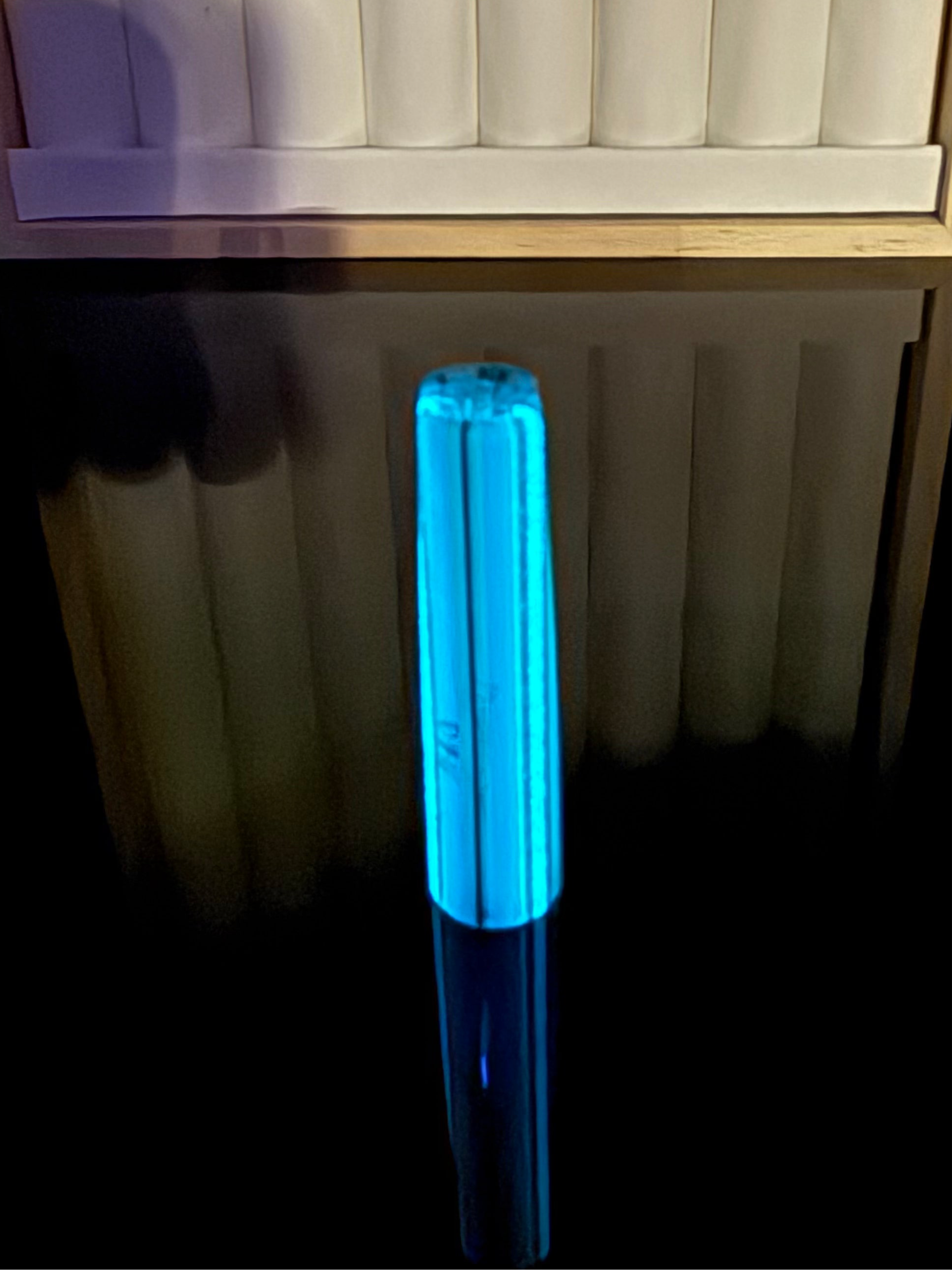 GLOW IN THE DARK GLASS|| TSUNAMI GLOW SUMMERTIME UV || FLAT BILL CONNOISSEUR LUX
 || L || D#03|| WGSC Flawless 10/10