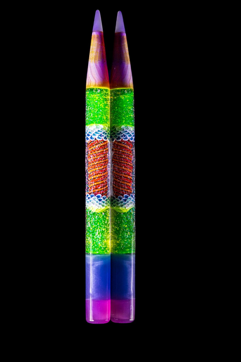 Cymatic Mandala Uranium Glass Pencil