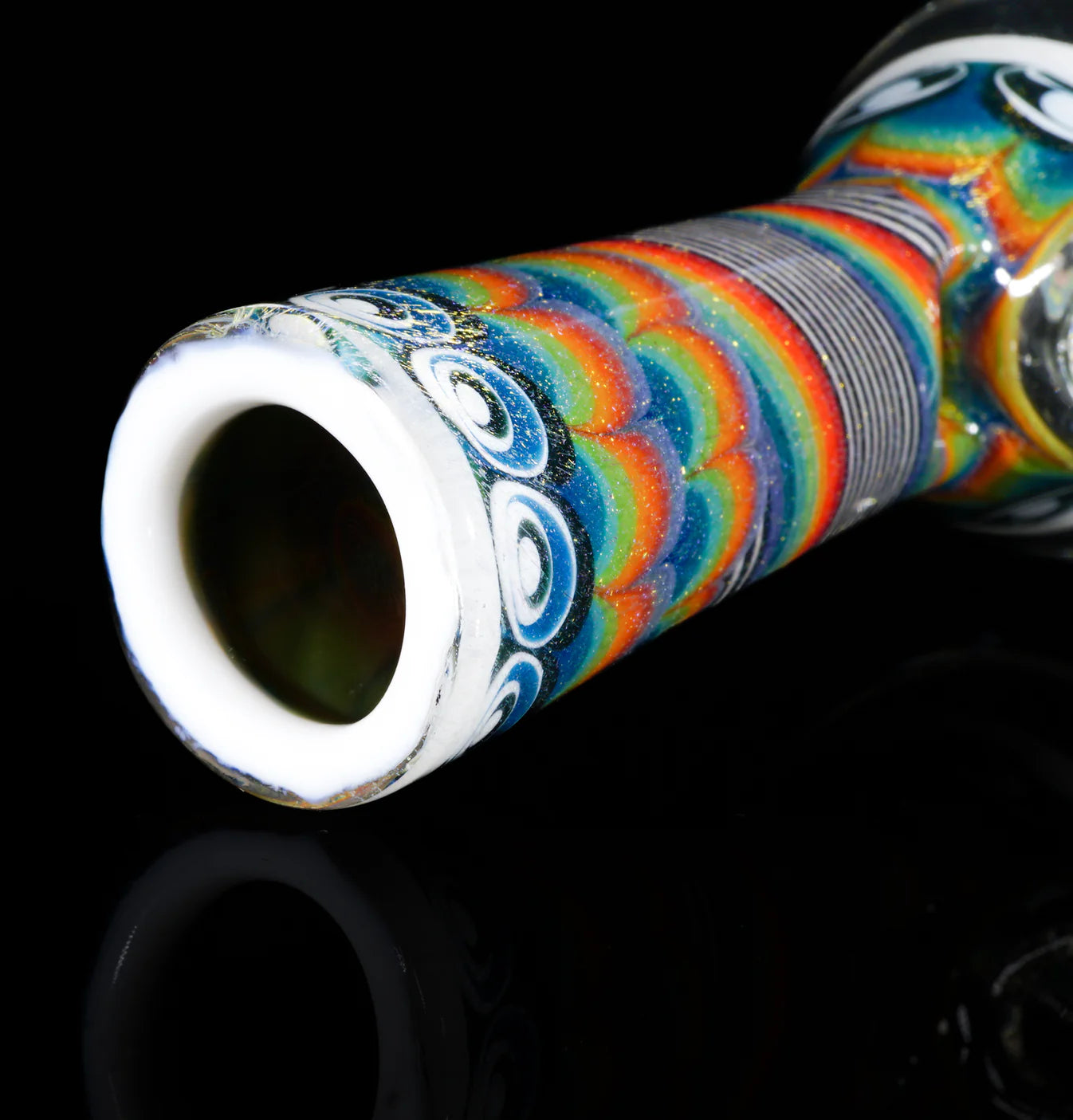 Rainbow Road Dot-Stacked Gold || Cultural Artifact Vessel || Inlayed XL Opal