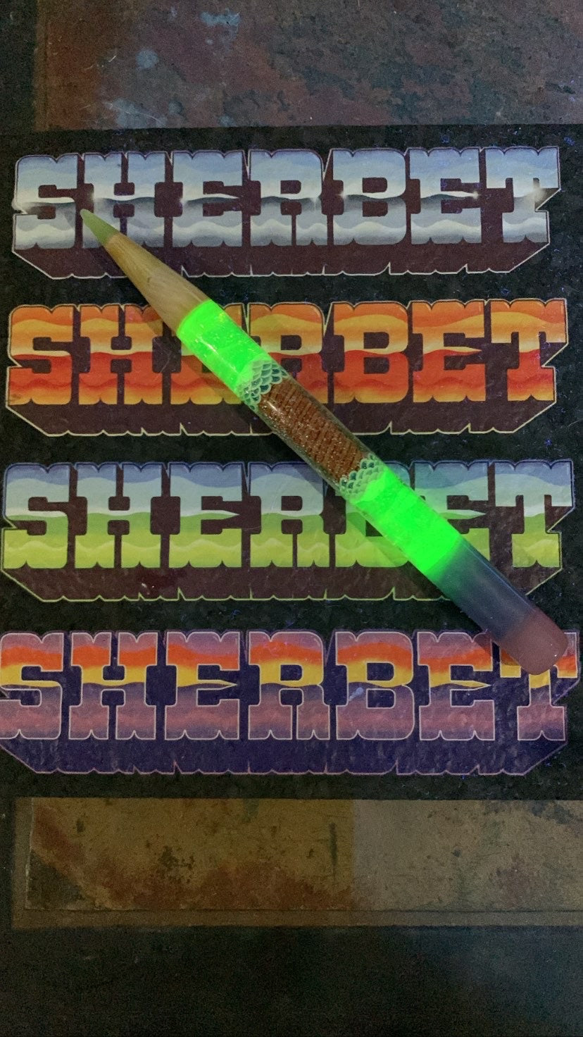 Cymatic Mandala Uranium Glass Pencil