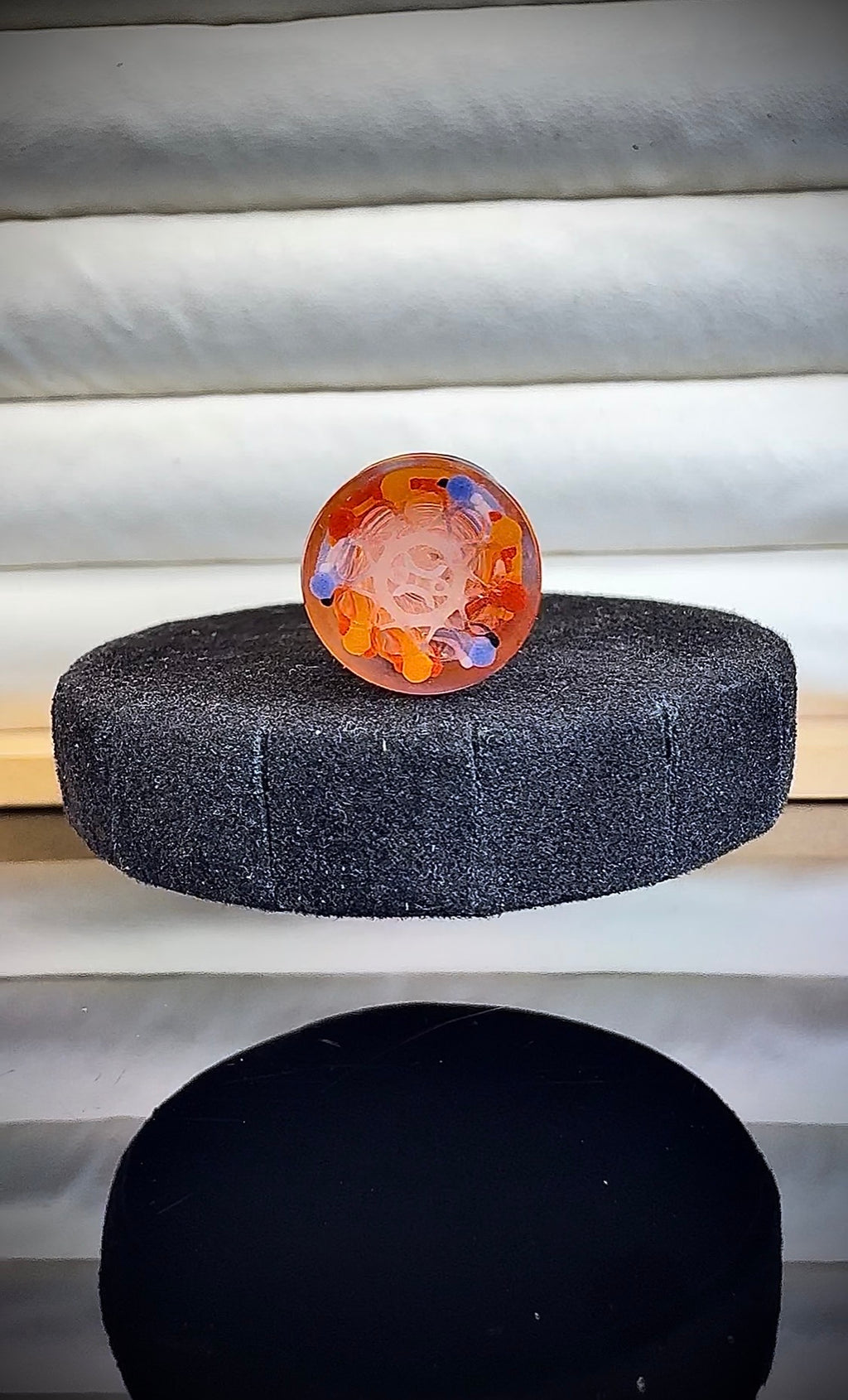 King Diamond Faceted Hawaiian Sunset GT-R.28 Vitality || 2023 Vault Release || 13mm x 4.6cm Extended || R02 Original Hand Sculpted One-Of-One Geometric Glass Art—