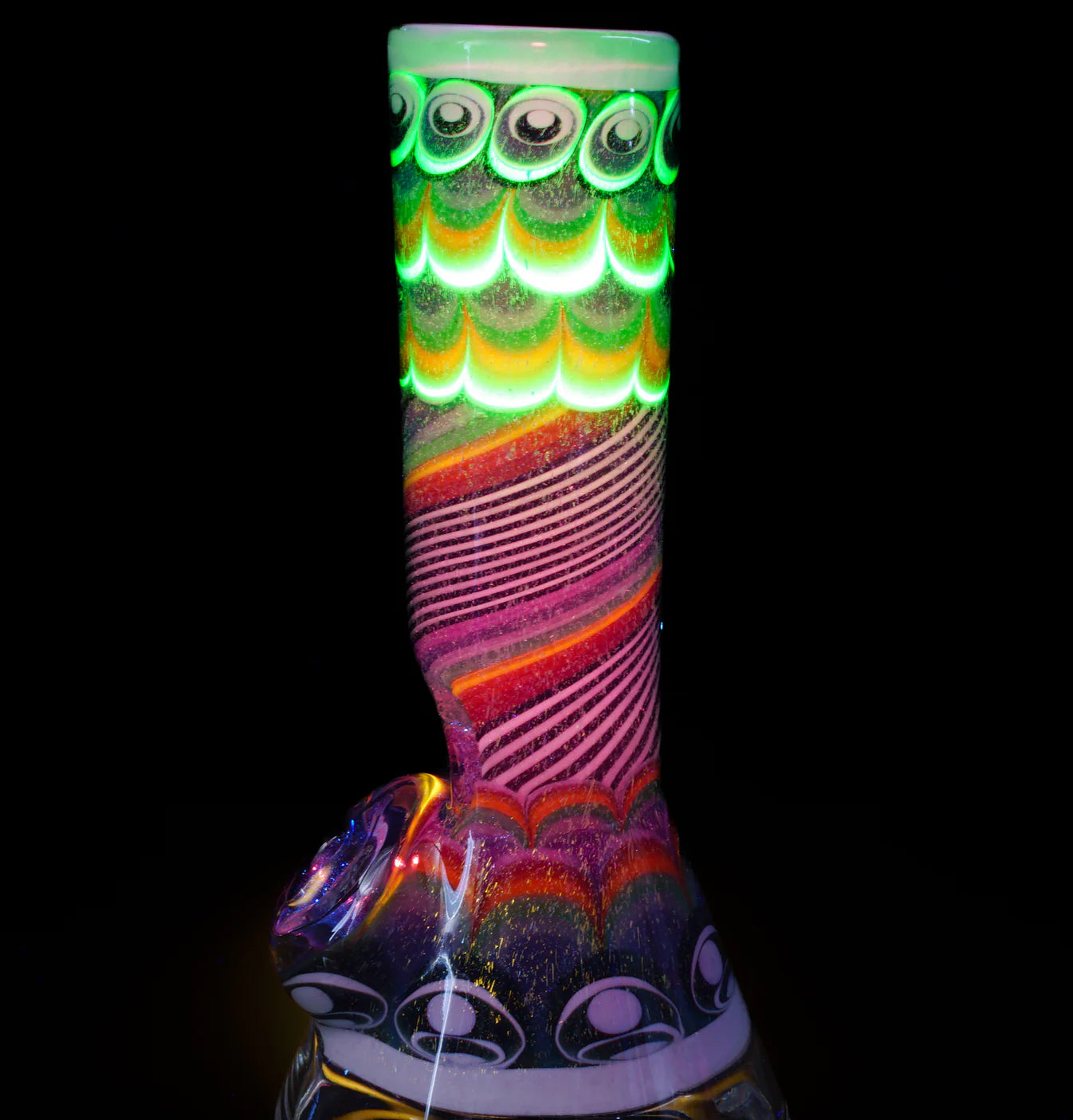 Rainbow Road Dot-Stacked Gold || Cultural Artifact Vessel || Inlayed XL Opal