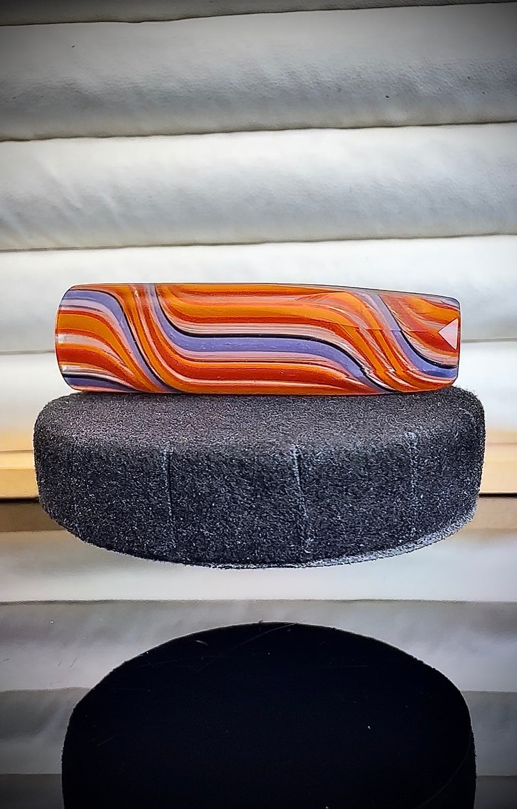 King Diamond Faceted Hawaiian Sunset GT-R.28 Vitality || 2023 Vault Release || 13mm x 4.6cm Extended || R02 Original Hand Sculpted One-Of-One Geometric Glass Art—