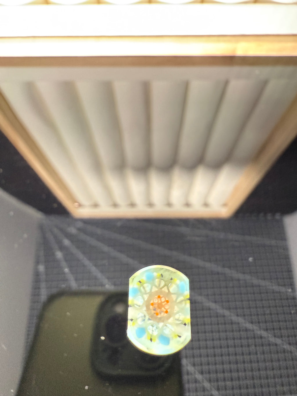 GLOW IN THE DARK GLASS|| TSUNAMI GLOW SUMMERTIME UV || FLAT BILL CONNOISSEUR LUX
 || L || D#03|| WGSC Flawless 10/10