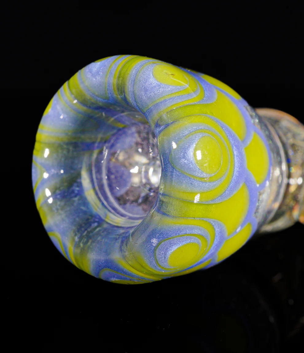 Metallic Roswell & Rainbow Pattern work with Inlayed AAA Opals and Dichro Overlay || Uranium Glass