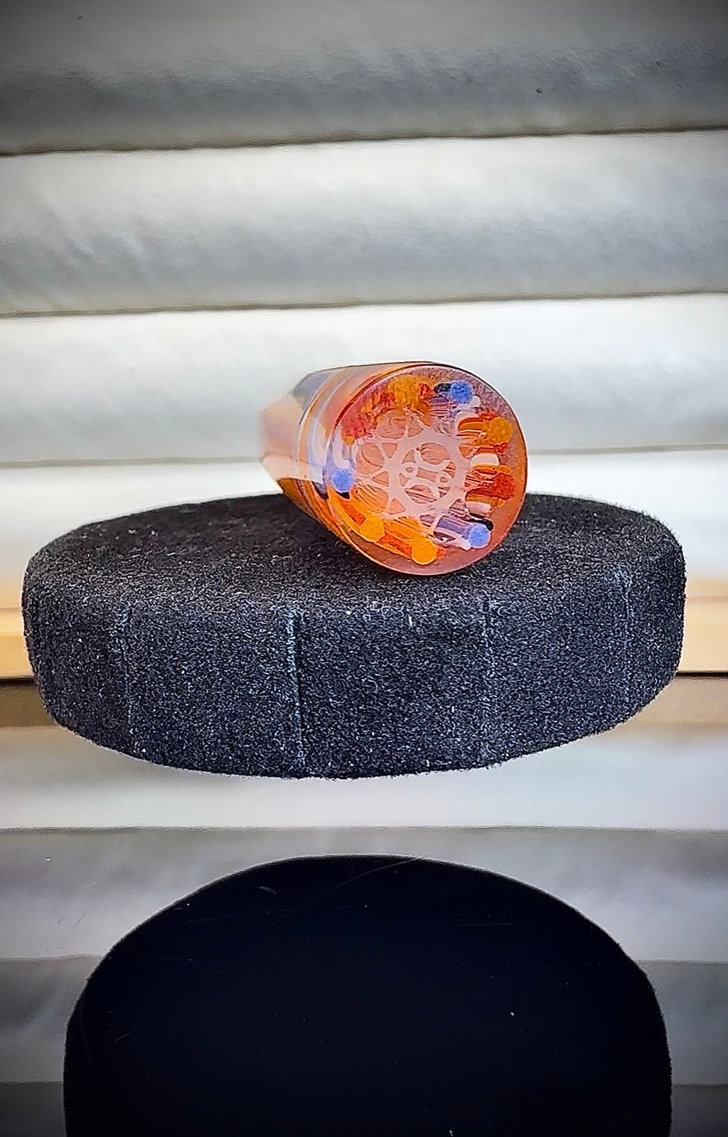 King Diamond Faceted Hawaiian Sunset GT-R.28 Vitality || 2023 Vault Release || 13mm x 4.6cm Extended || R02 Original Hand Sculpted One-Of-One Geometric Glass Art—