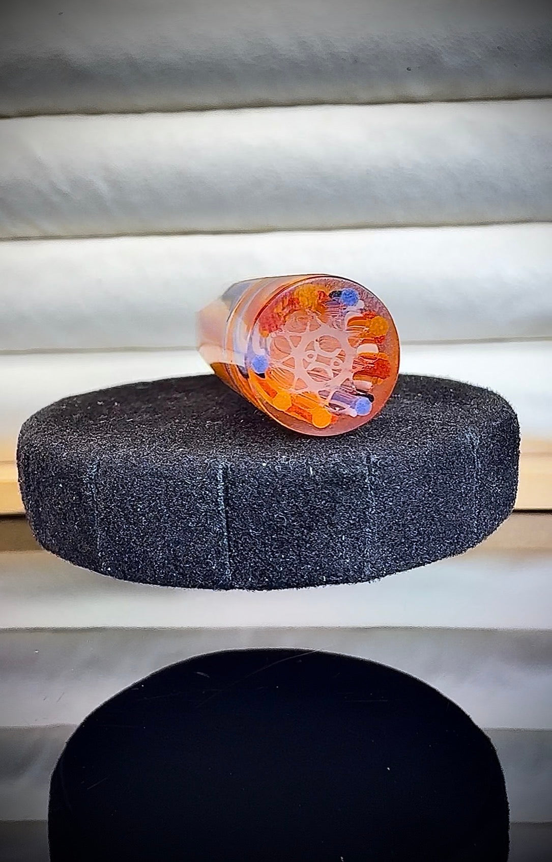King Diamond Faceted Hawaiian Sunset GT-R.28 Vitality || 2023 Vault Release || 13mm x 4.6cm Extended || R02 Original Hand Sculpted One-Of-One Geometric Glass Art—