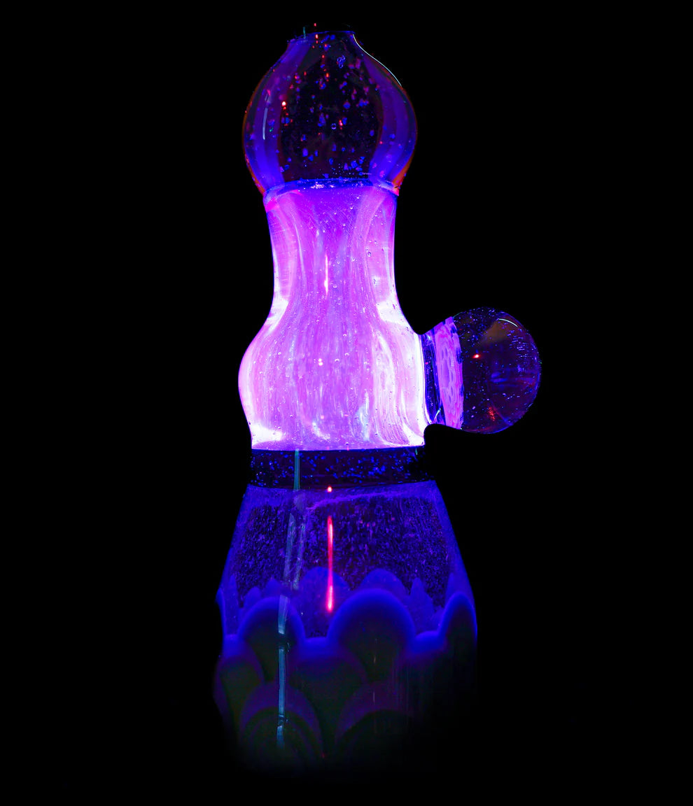 Metallic Roswell & Rainbow Pattern work with Inlayed AAA Opals and Dichro Overlay || Uranium Glass