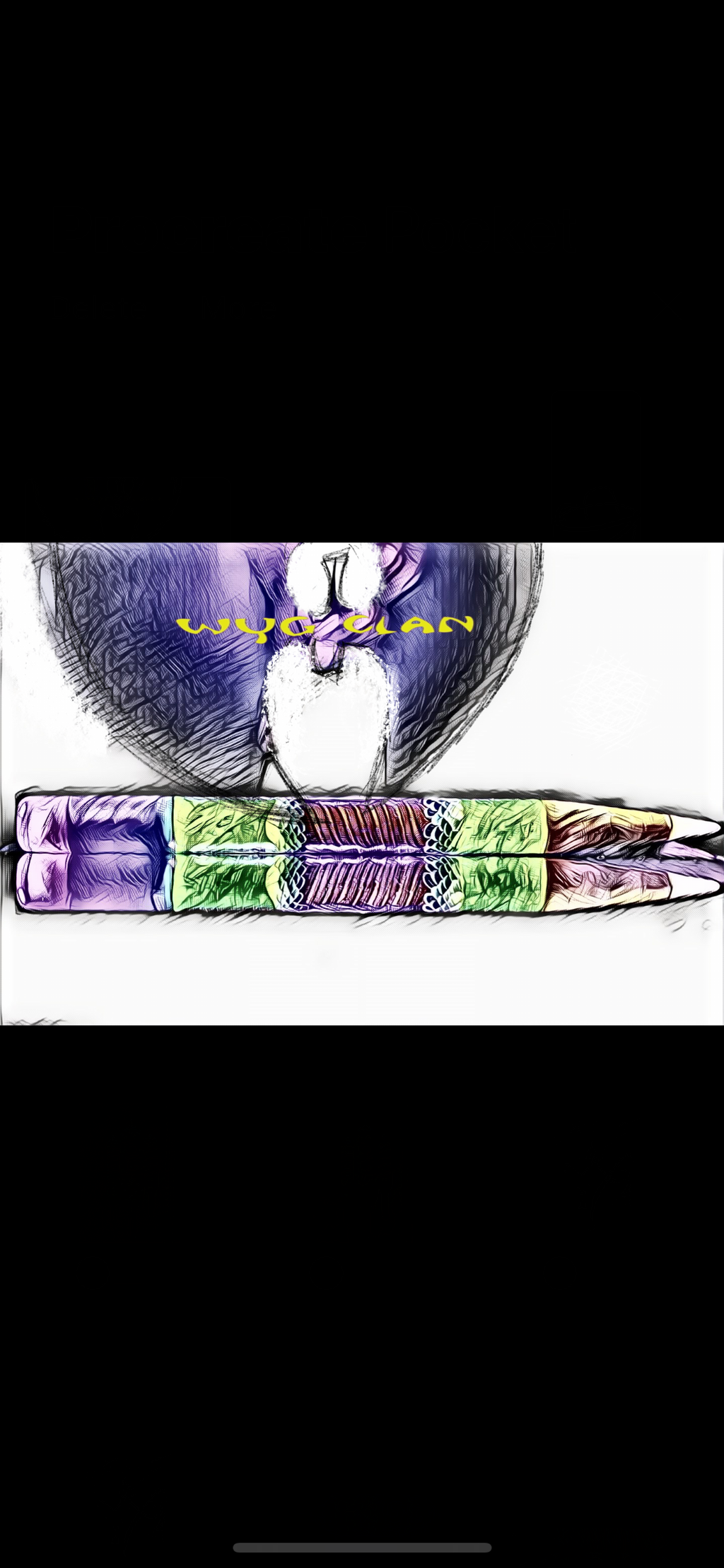 Cymatic Mandala Uranium Glass Pencil