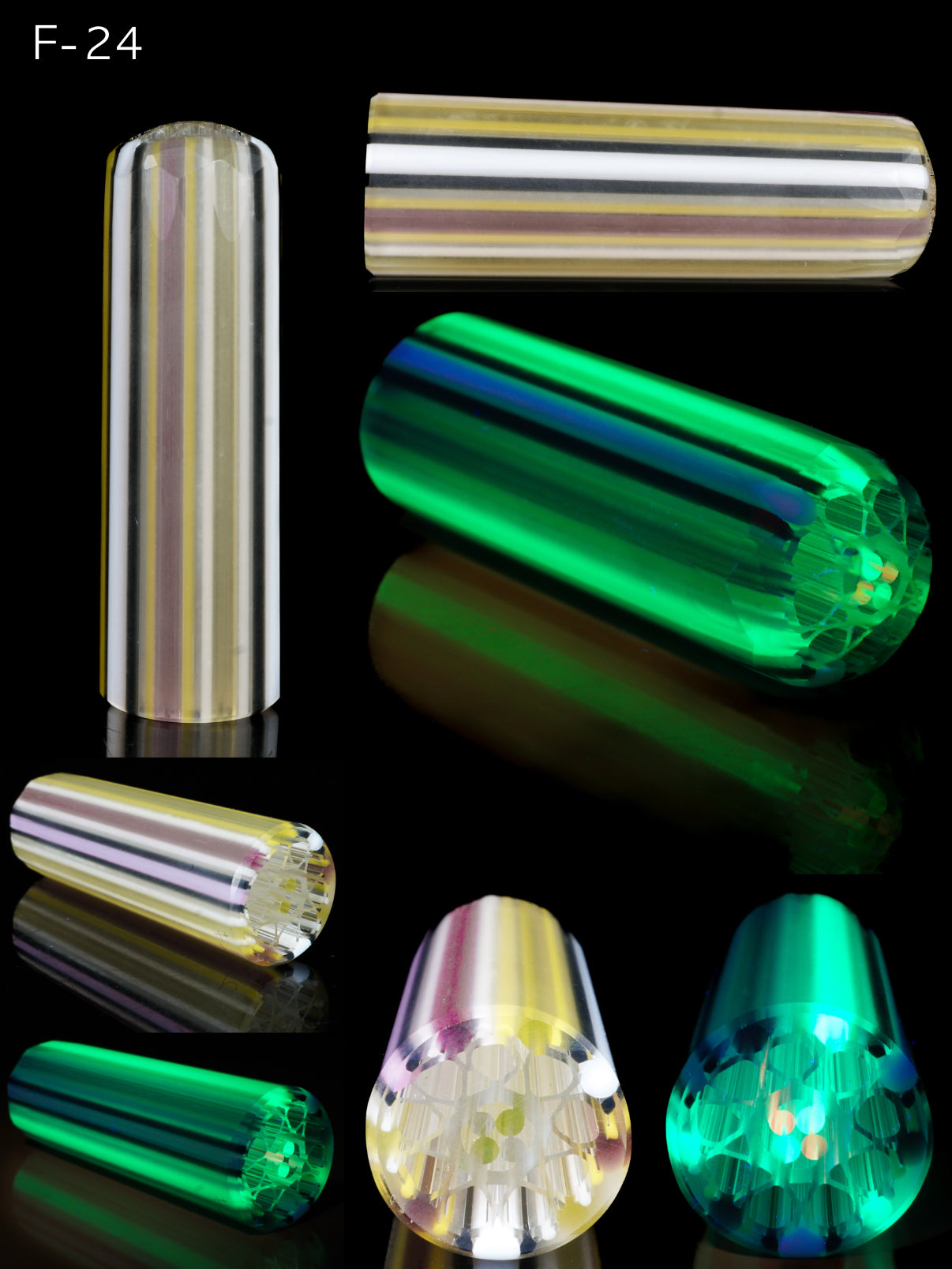 Tele-Magenta Gold Amethyst Dual UV || Orbital Facet ||Rare Exotic 24 Vents || F24