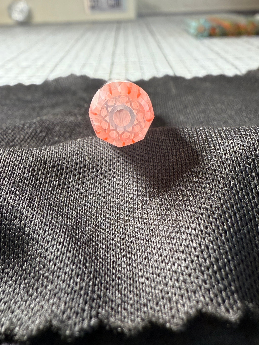 CHERRY BLOSSOM SNOW DICHRO GOLD || XL 5.5 || KING DIAMOND FACETED