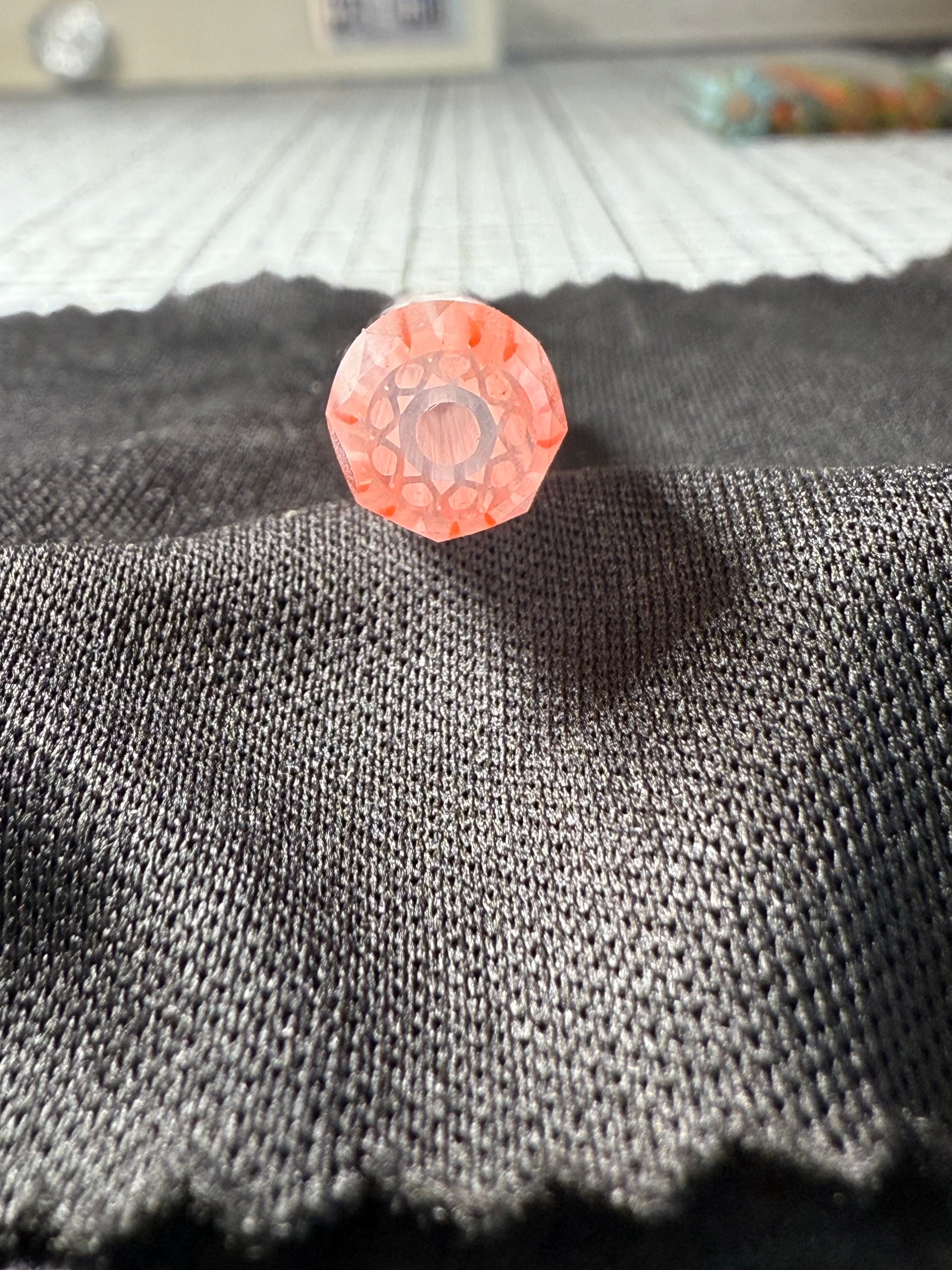 CHERRY BLOSSOM SNOW DICHRO GOLD || XL 5.5 || KING DIAMOND FACETED