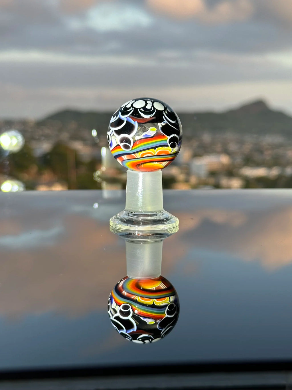 Multi-Dimensional Rainbow Road Dot Stack Scale Feathering AAA Grade Opal