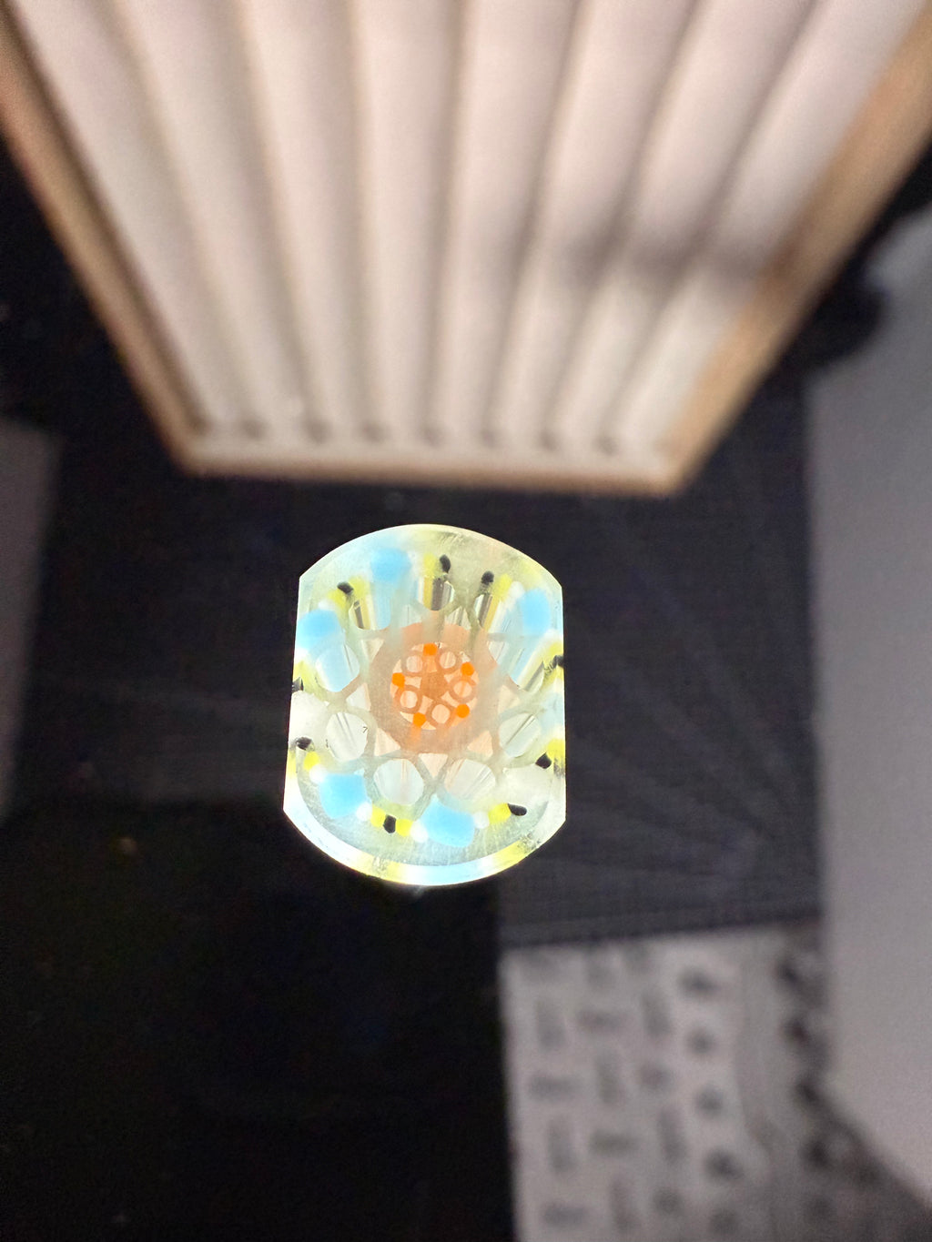 GLOW IN THE DARK GLASS|| TSUNAMI GLOW SUMMERTIME UV || FLAT BILL CONNOISSEUR LUX
 || L || D#03|| WGSC Flawless 10/10