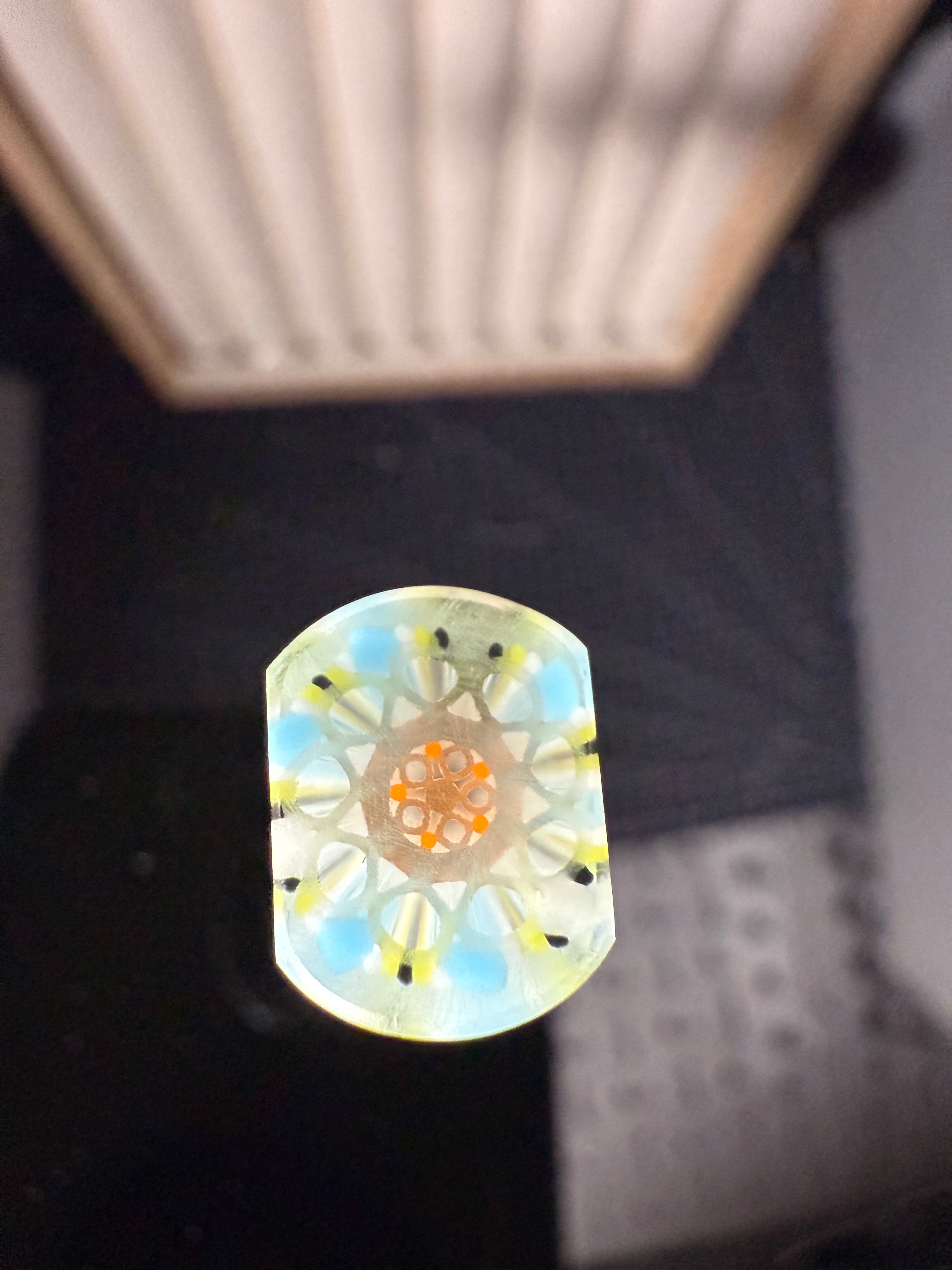 GLOW IN THE DARK GLASS|| TSUNAMI GLOW SUMMERTIME UV || FLAT BILL CONNOISSEUR LUX
 || L || D#03|| WGSC Flawless 10/10