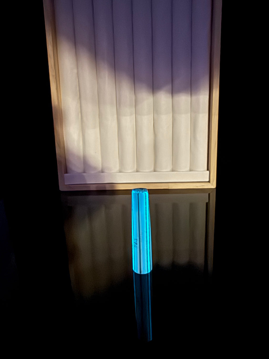 GLOW IN THE DARK GLASS|| TSUNAMI GLOW SUMMERTIME UV || FLAT BILL CONNOISSEUR LUX
 || L || D#03|| WGSC Flawless 10/10