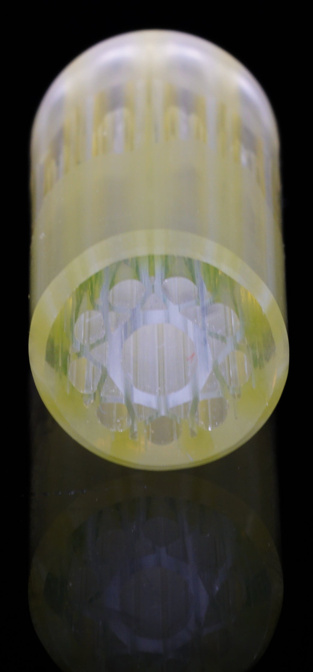 One-Of-One Hand Sculpted Original Geometric Glass Art || GERMAN SCIENTIFIC URANIUM UV GLASS || 13mm x 3.3cm Standard || Satin Matte Gloss Blend || GT-R19 Exotic G1-A43