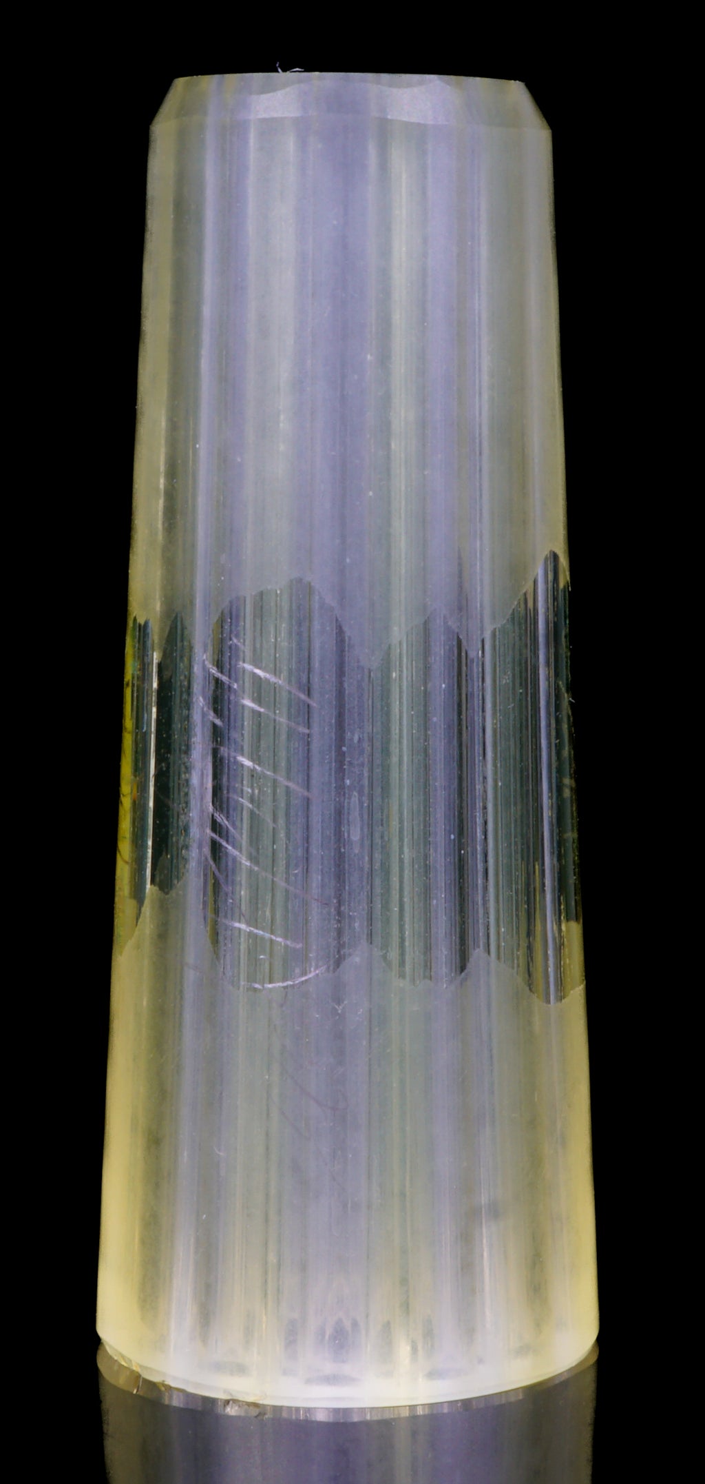 One-Of-One Hand Sculpted Original Geometric Glass Art || GERMAN SCIENTIFIC URANIUM UV GLASS || 13mm x 3.3cm Standard || Satin Matte Gloss Blend || GT-R19 Exotic G1-A43