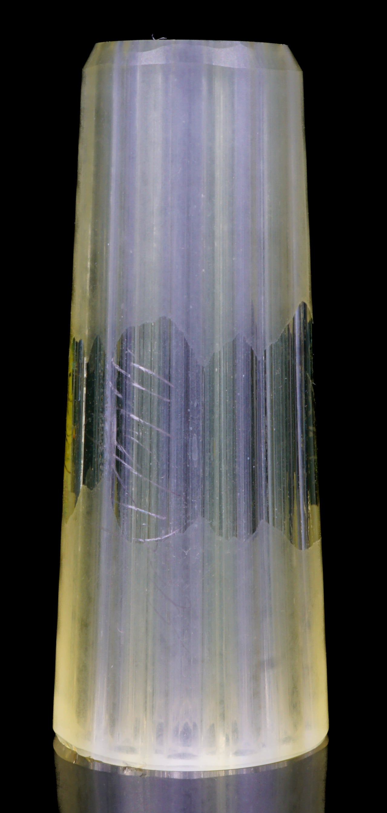 One-Of-One Hand Sculpted Original Geometric Glass Art || GERMAN SCIENTIFIC URANIUM UV GLASS || 13mm x 3.3cm Standard || Satin Matte Gloss Blend || GT-R19 Exotic G1-A43