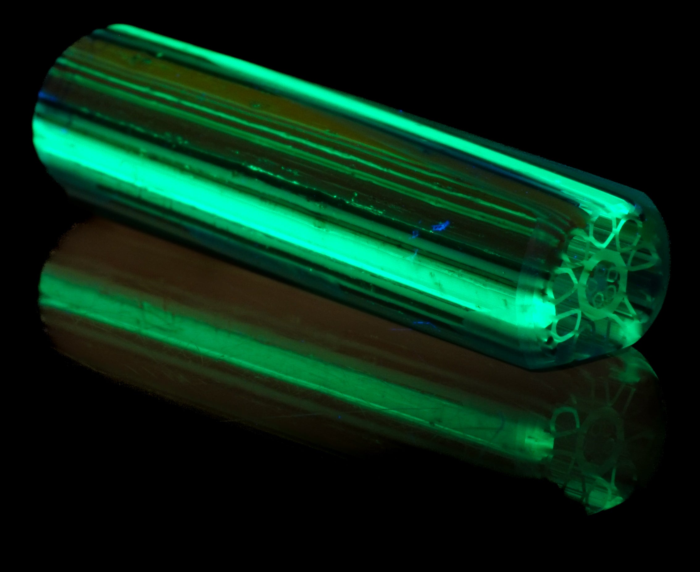 HERITAGE RAINBOW RETRO DICHRO UV || CONNOISSEURS HILUX FLAT-BILL || URANIUM UV REACTIVE GLASS